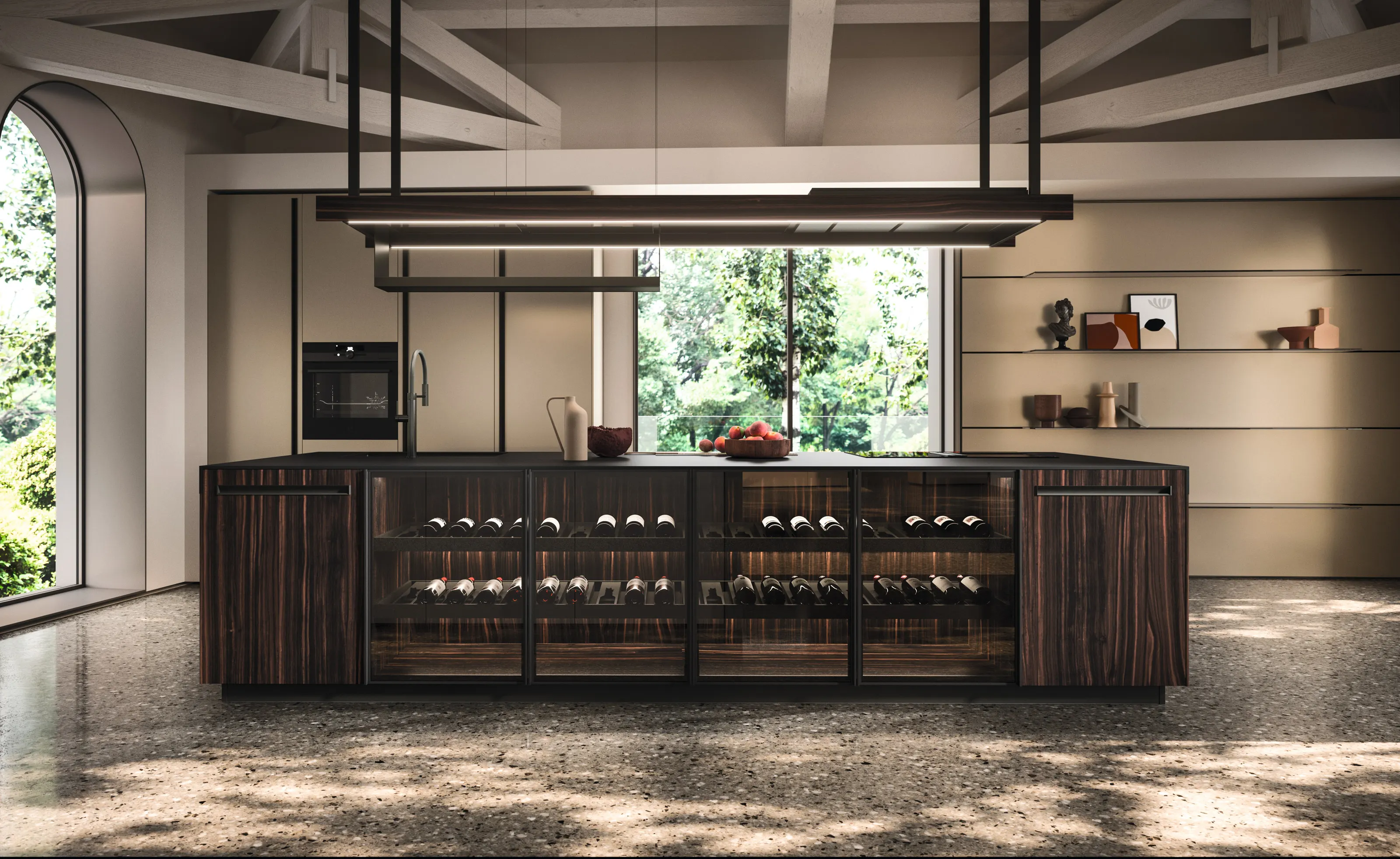 Cocina Arrital de madera natural